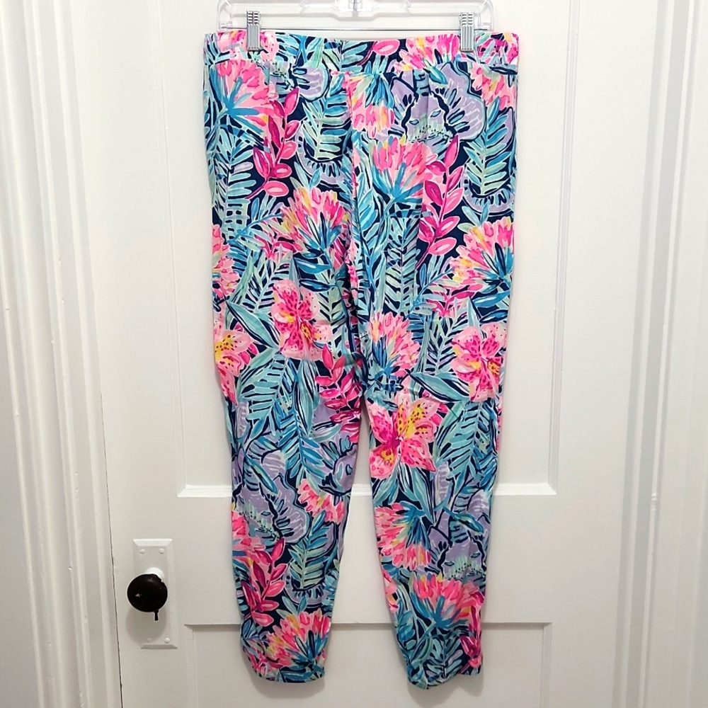 Lilly Pulitzer Multicolor Floral Ankle Pants - Picture 2 of 9
